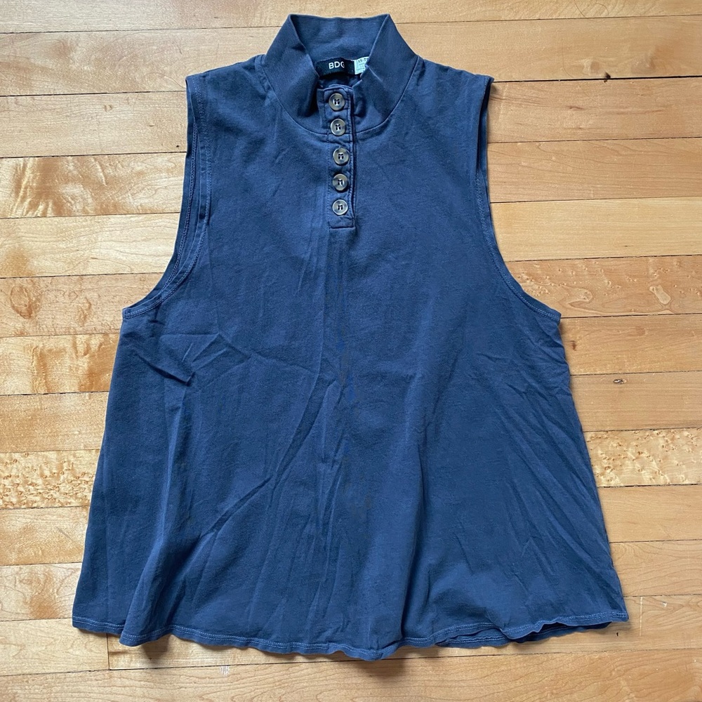 UO Grey Mockneck Tank